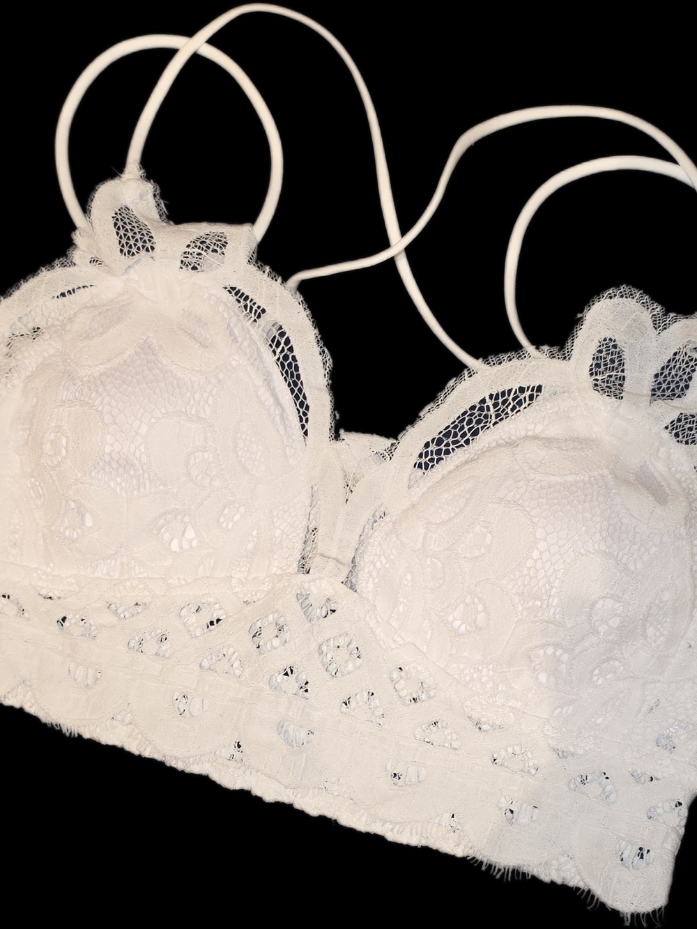 Zenana Outfitters White Lace Bralette